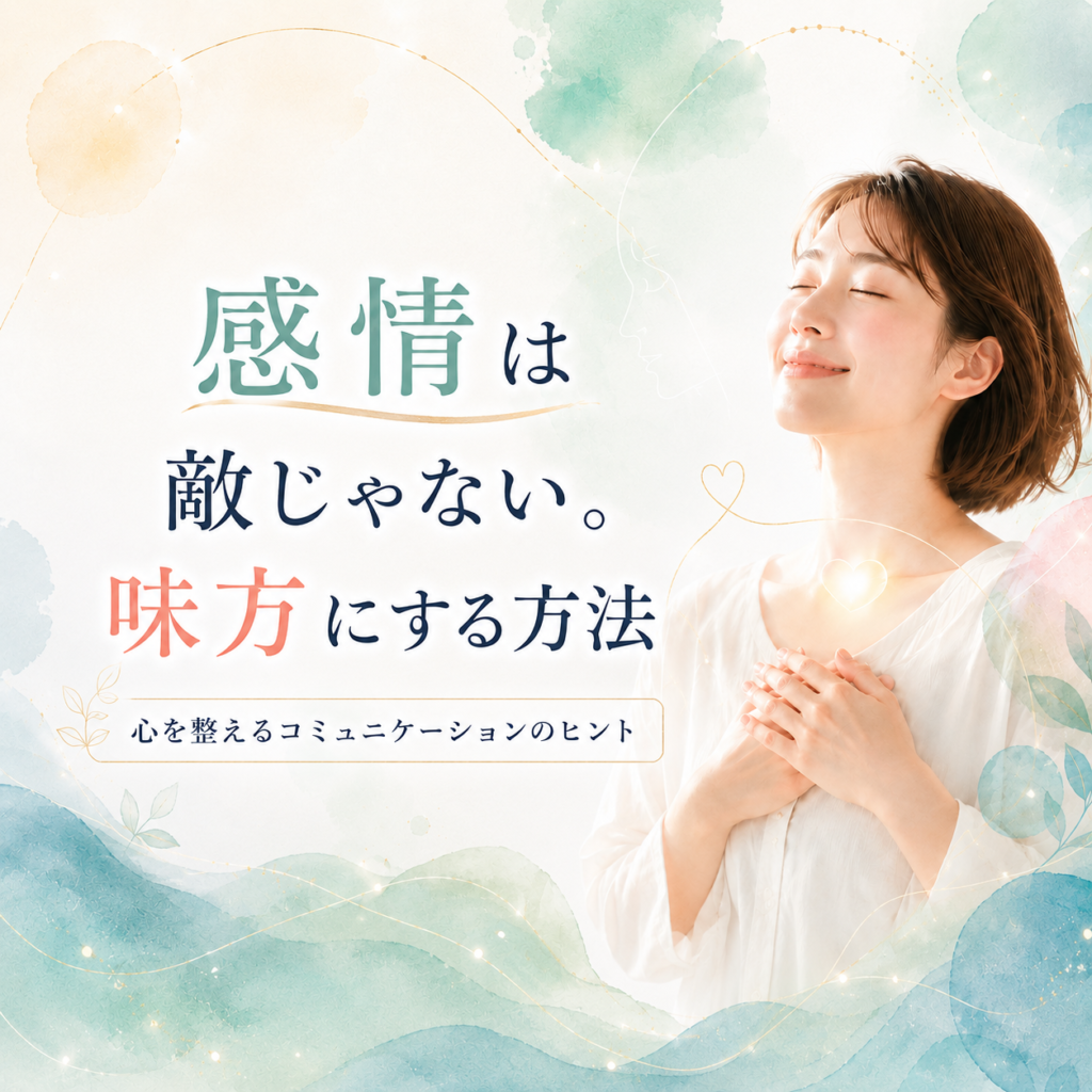 感情は「敵」じゃない。味方にする方法、知っていますか？